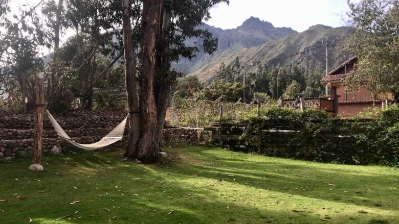 Home Exchange in Urubamba, Cusco, Peru, tranquil yard