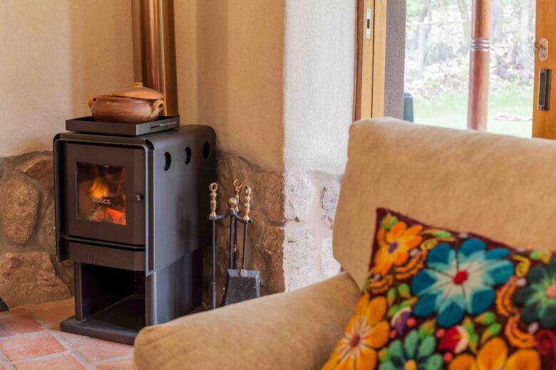 Home Exchange in Urubamba, Cusco, Peru, fireplace to keep you warm