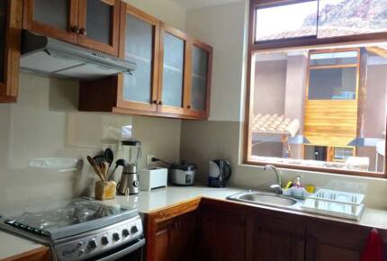 Home Exchange in Urubamba, Cusco, Peru, kitchen with a view