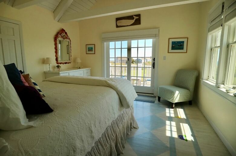 Bedroom with French doors