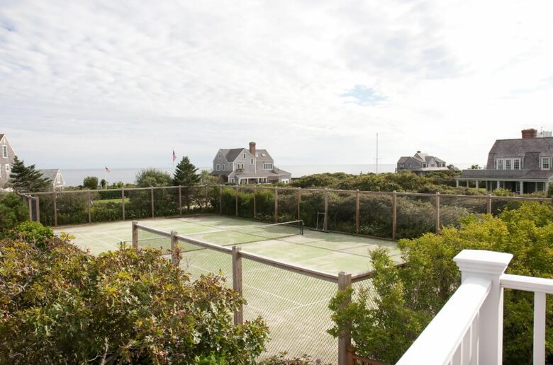 Private tennis court