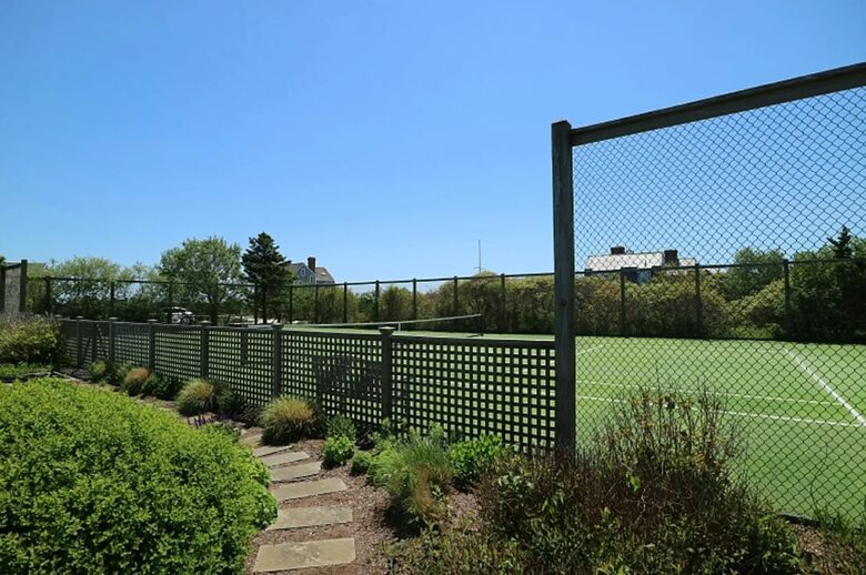 Nantucket luxury estate private tennis court