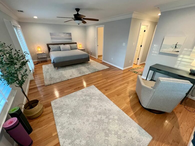 Home Exchange in Virginia Beach, VA spacious master bedroom