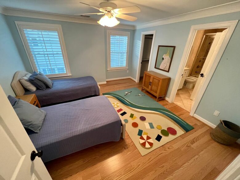 Home Exchange in Virginia Beach, VA twin guest bedroom
