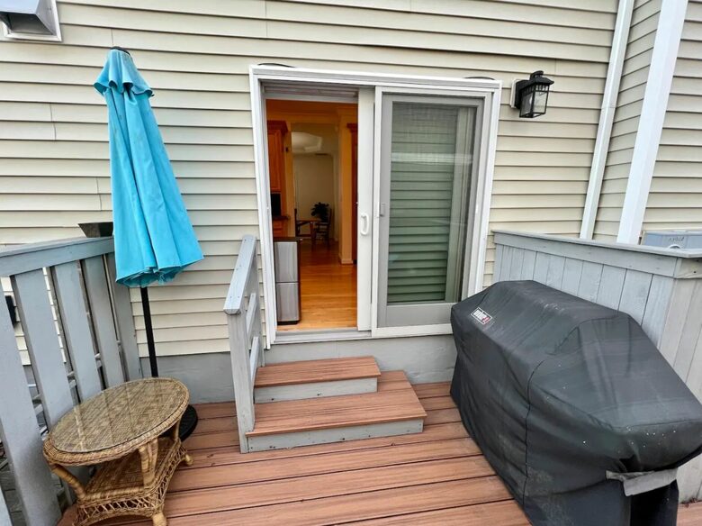 Home Exchange in Virginia Beach, VA back deck with grill