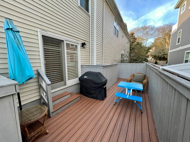 Home Exchange in Virginia Beach, VA large patio with dining option