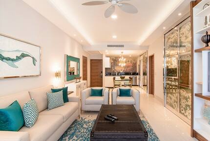 Home exchange in Los Cabos at Garza Blanca Resort, living room