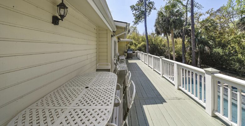 Home Exchange on Hilton Head Island, SC, patio with grill