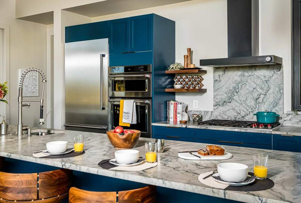 Beautiful kitchen with top-notch appliances