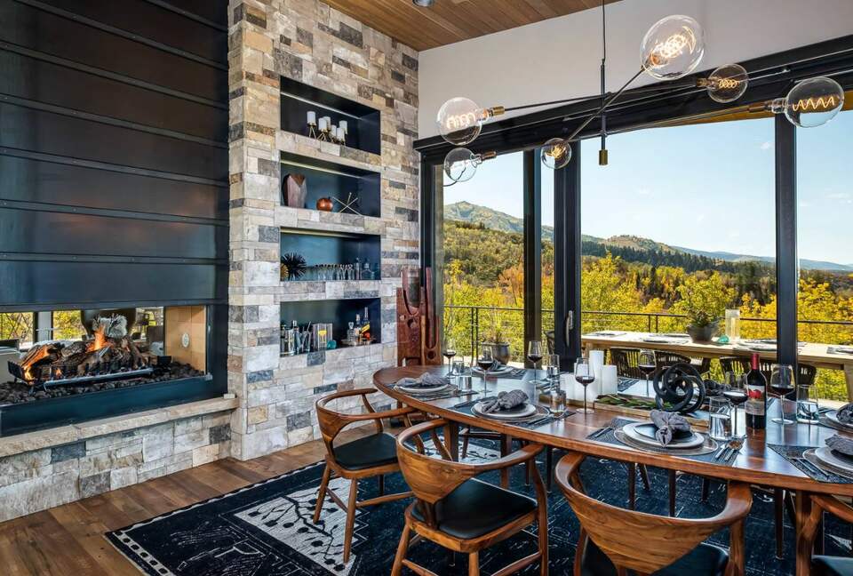 Floor-to-ceiling windows with gorgeous views