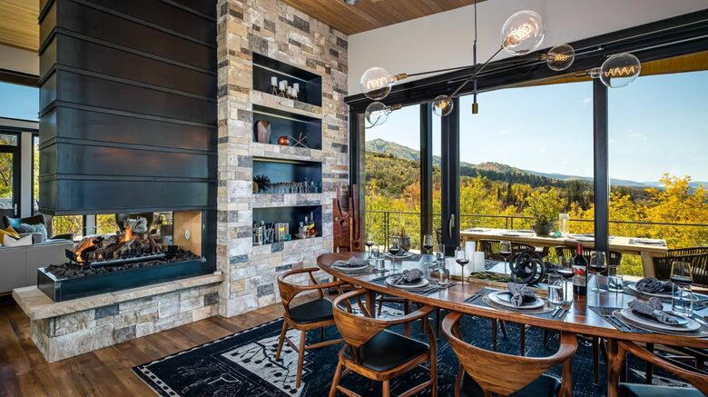 Floor-to-ceiling windows with gorgeous views