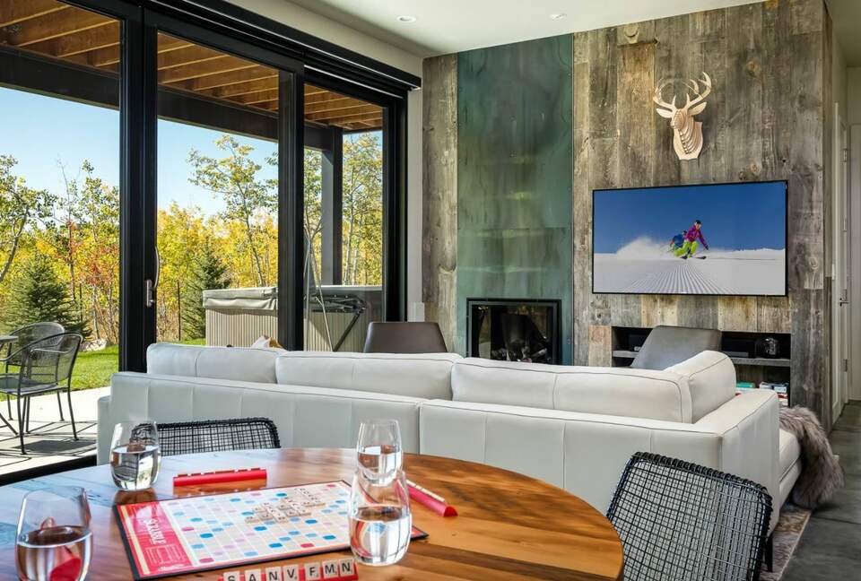 Open living, dining and kitchen