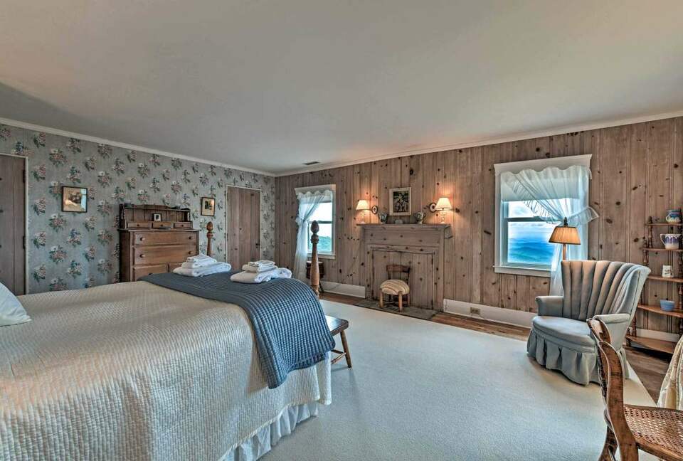 Mountain views from the master bedroom