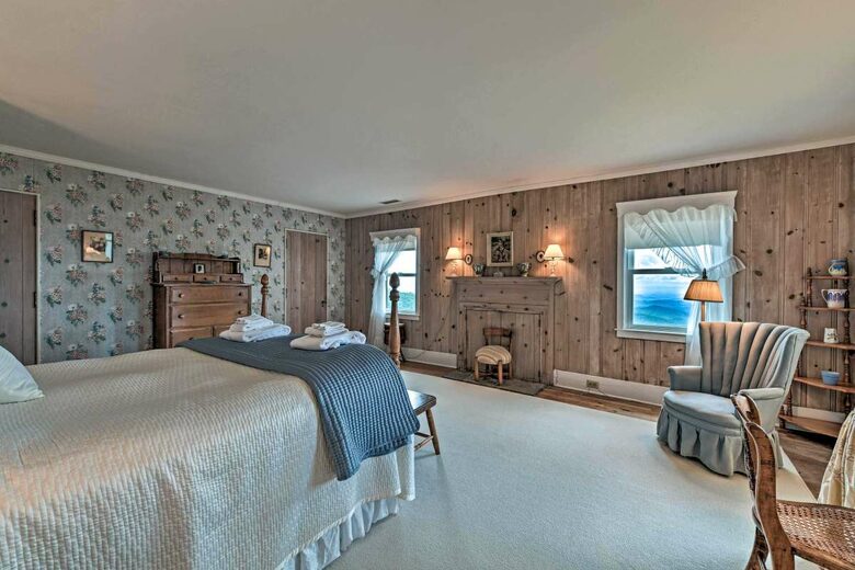 Mountain views from the master bedroom
