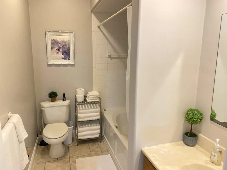 Home Exchange in Winchester, TN basement bathroom