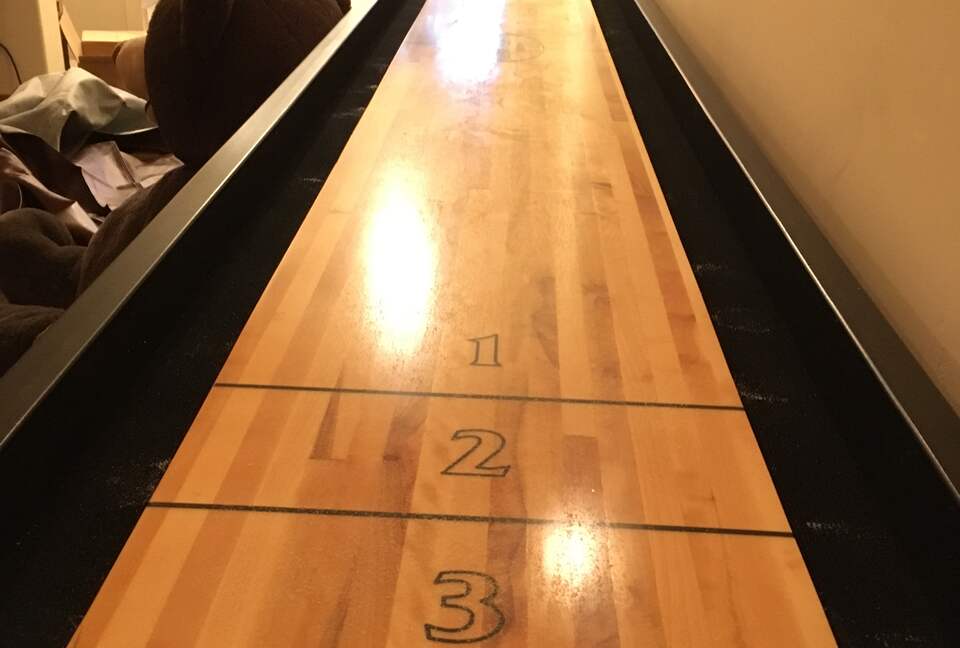 3rd floor shuffleboard table.