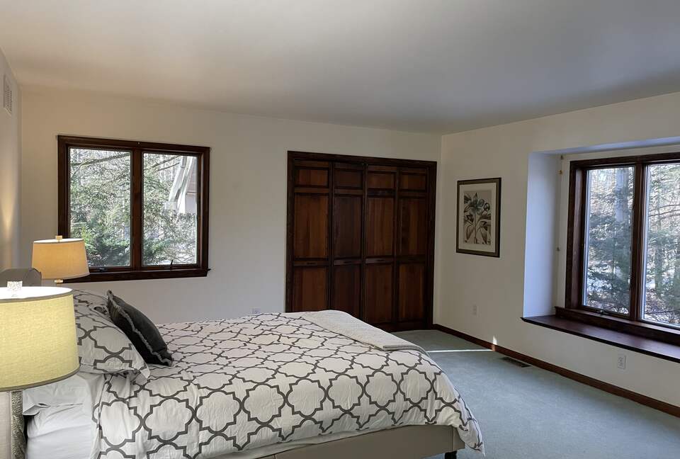 Home Exchange in Muncy Valley, PA, guest bedroom with window seat