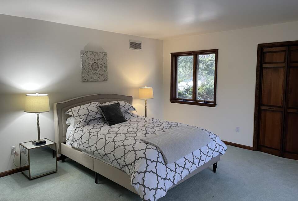 Home Exchange in Muncy Valley, PA, bedroom with cozy lighting