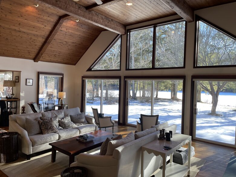 Home Exchange in Muncy Valley, PA, incredible great room with windows