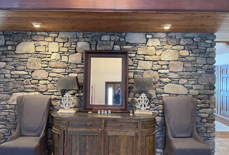 Home Exchange in Muncy Valley, PA, stone walls throughout