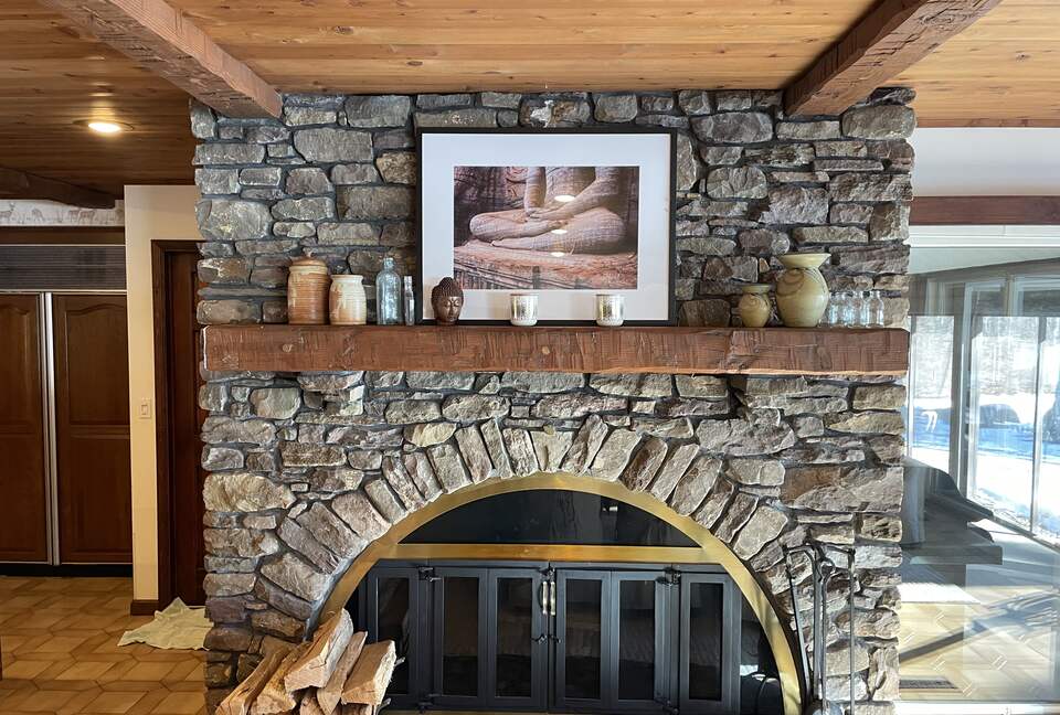 Home Exchange in Muncy Valley, PA, kitchen fireplace