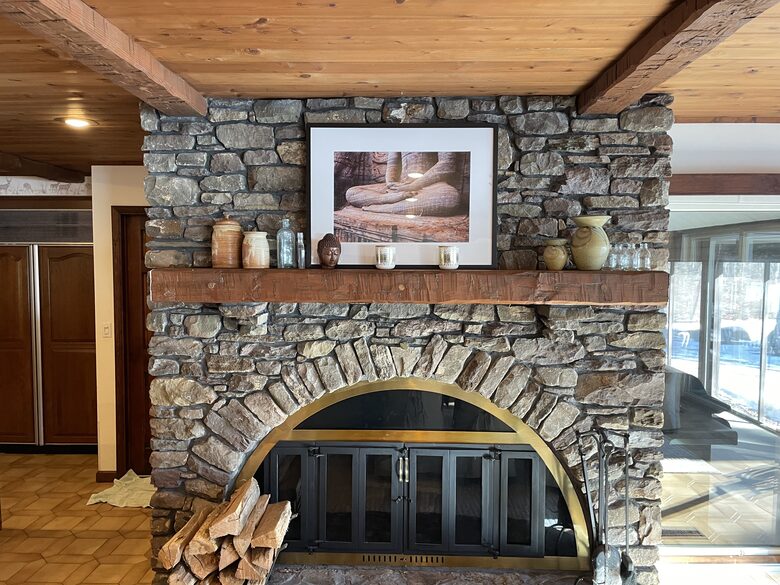 Home Exchange in Muncy Valley, PA, kitchen fireplace