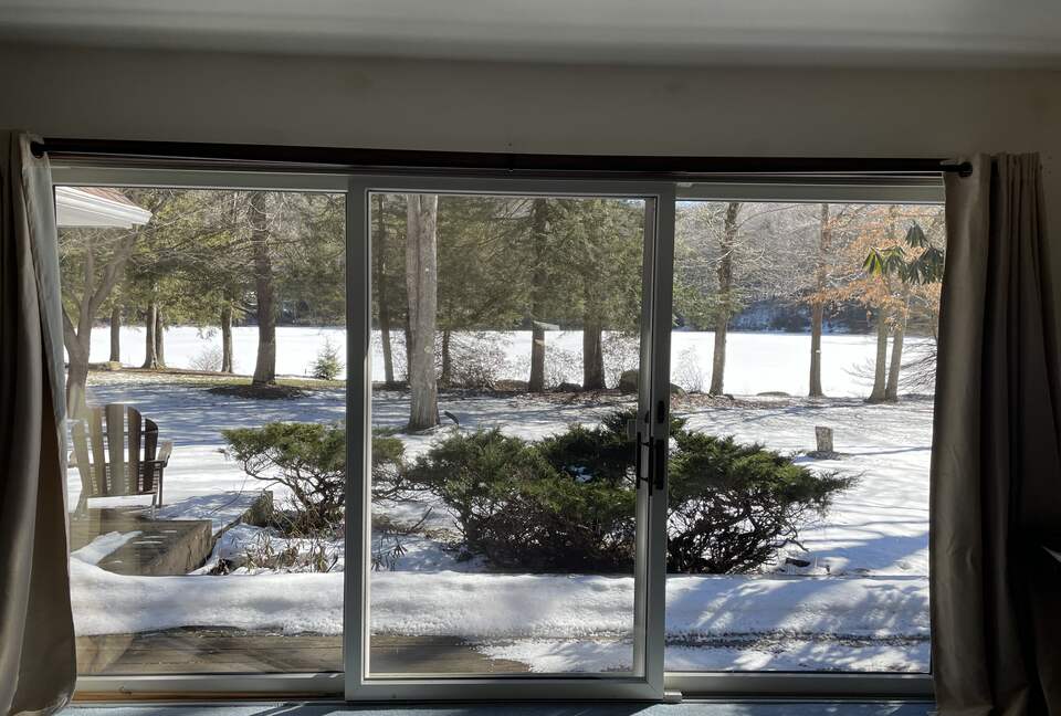 Home Exchange in Muncy Valley, PA, sliding glass doors out to yard