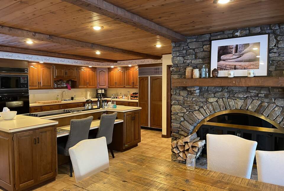 Home Exchange in Muncy Valley, PA, large kitchen with upgraded details