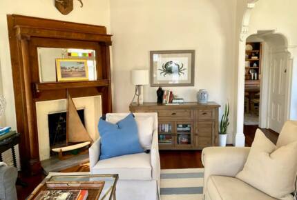 Home Exchange in Pacific Grove, CA, unusable original fireplace