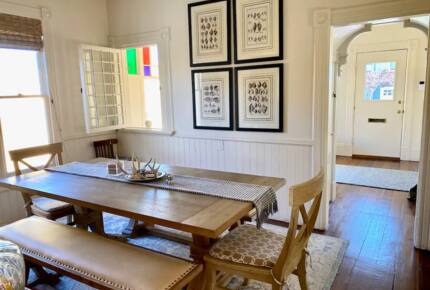 Home Exchange in Pacific Grove, CA, formal dining room with entry view