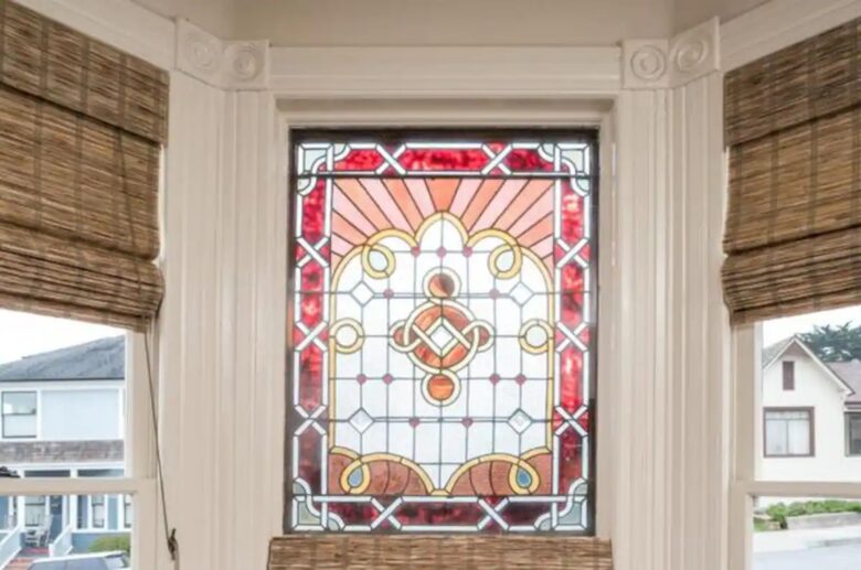 Home Exchange in Pacific Grove, CA, original stained glass windows