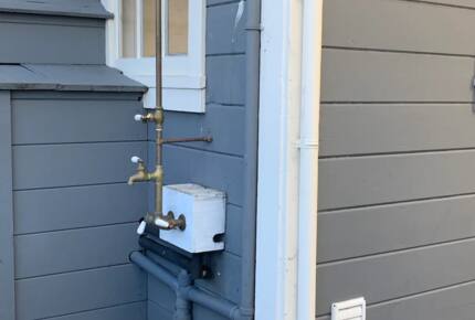 Home Exchange in Pacific Grove, CA, outdoor shower