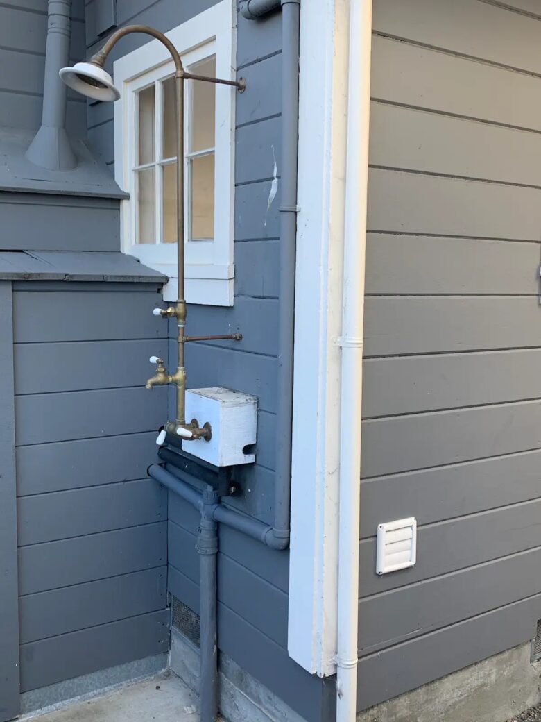 Home Exchange in Pacific Grove, CA, outdoor shower