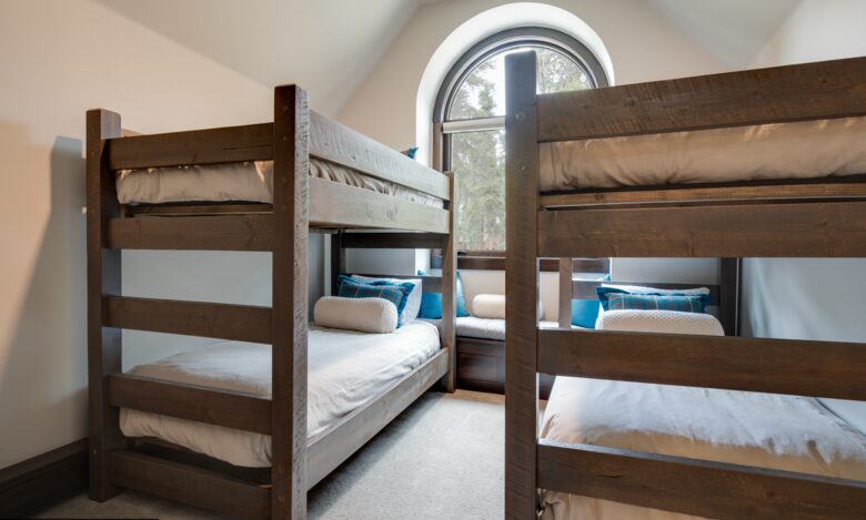 Guest room with bunk beds