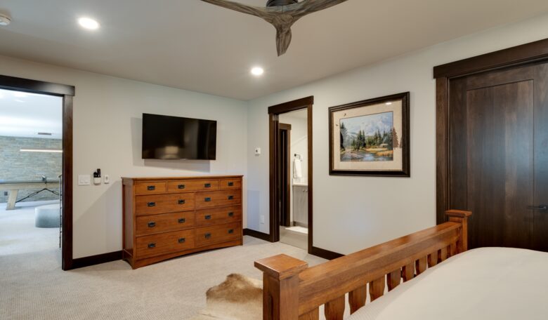 Lower level guest room