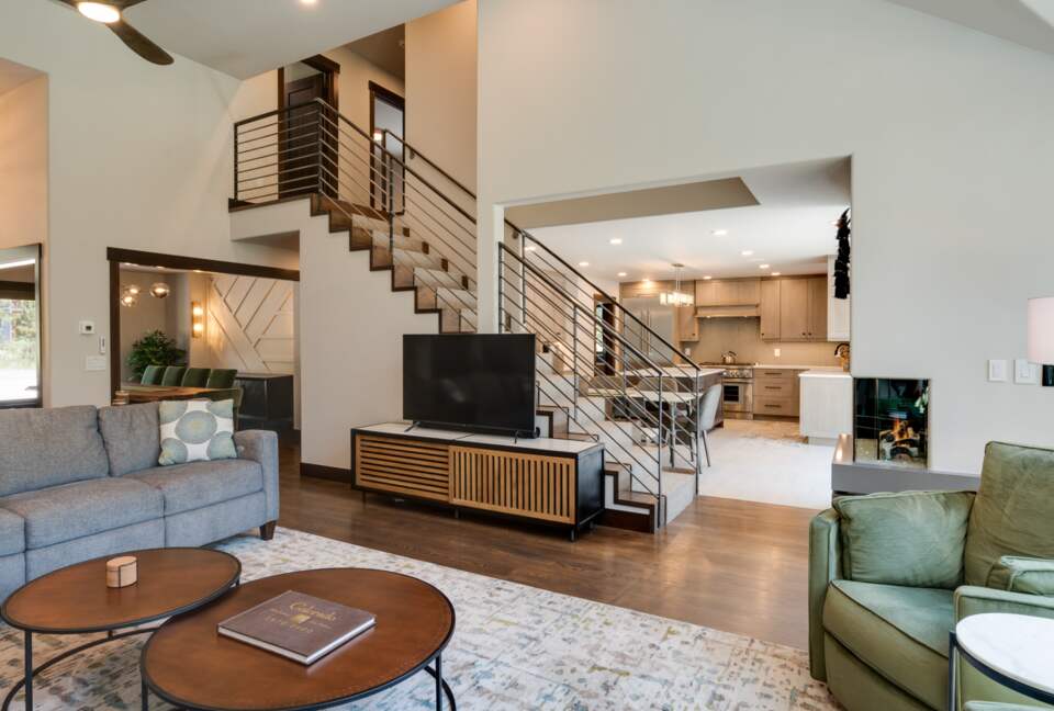 Great room open to kitchen