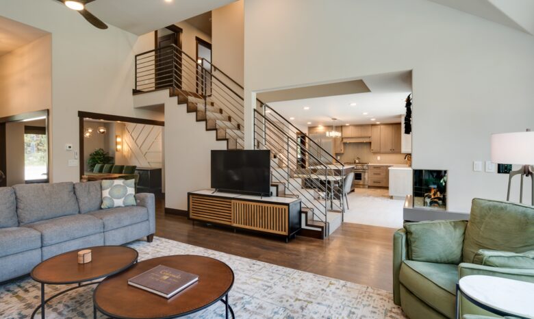 Great room open to kitchen