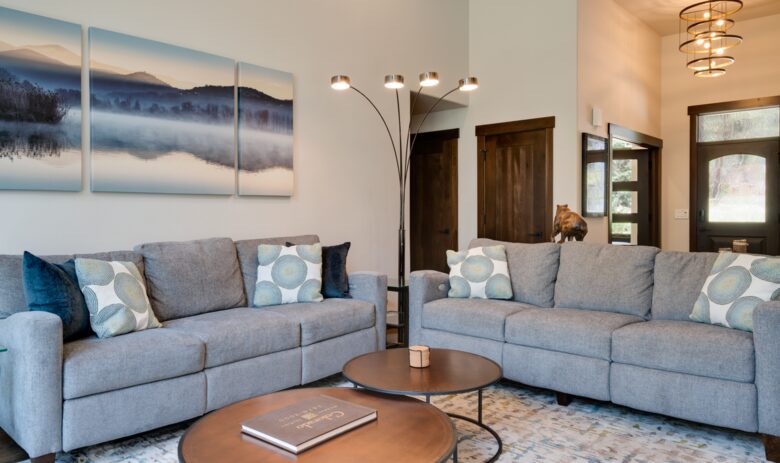 Cozy, chic living area