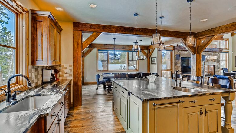 Home Exchange in Breckenridge, CO open concept kitchen