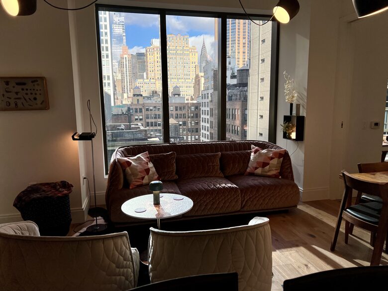 Living room and view