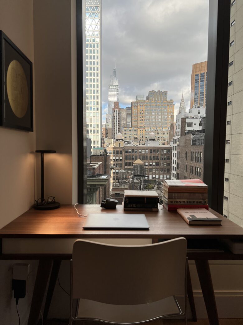 View from working space inside master bedroom