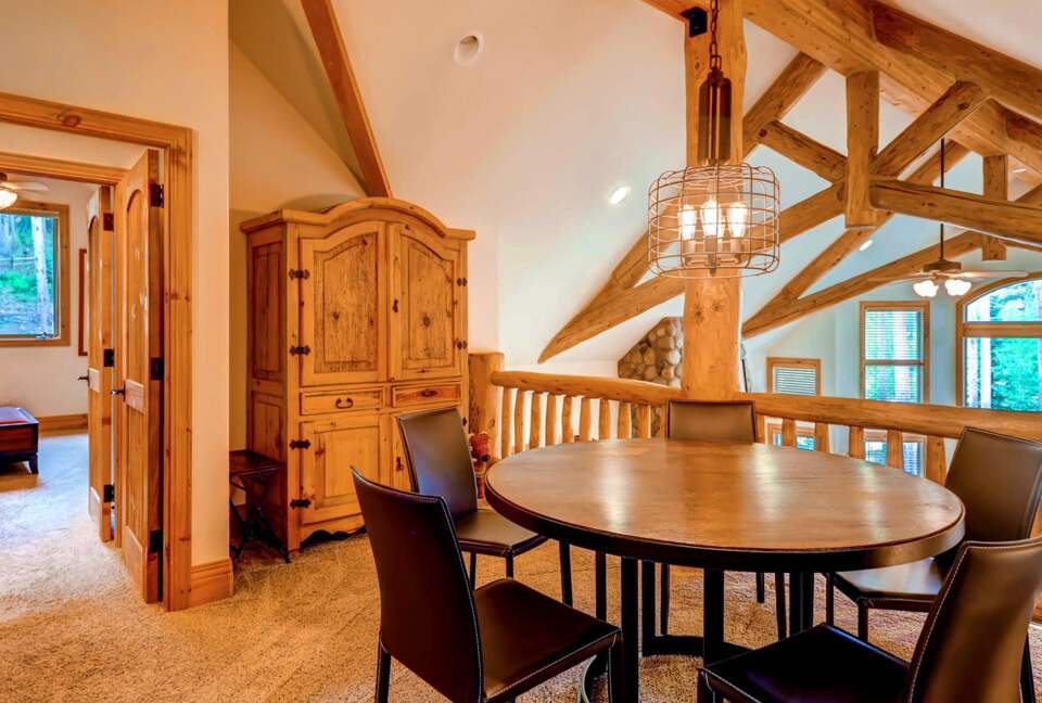 Landing area with game table