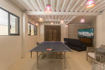 Home Exchange in Sayulita Nay. Mexico, game room with large television
