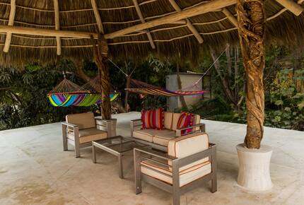 Home Exchange in Sayulita Nay. Mexico, hammock terrace communal