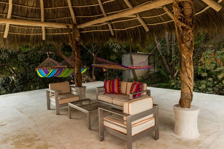 Home Exchange in Sayulita Nay. Mexico, hammock terrace communal