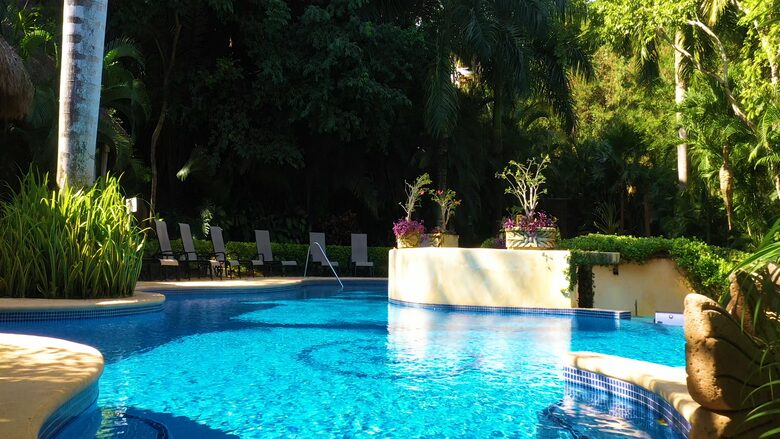 Home Exchange in Sayulita Nay. Mexico, communal resort pool