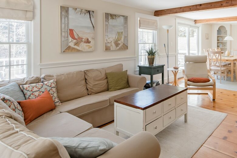 Family Rooms overlooks private back yard and opens into Dining Room