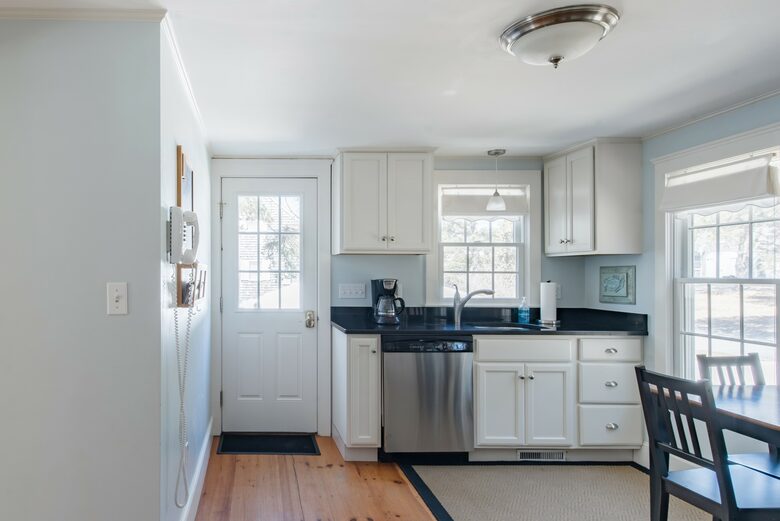 Kitchen with Granite Countertops and Stainless Steel Appliances