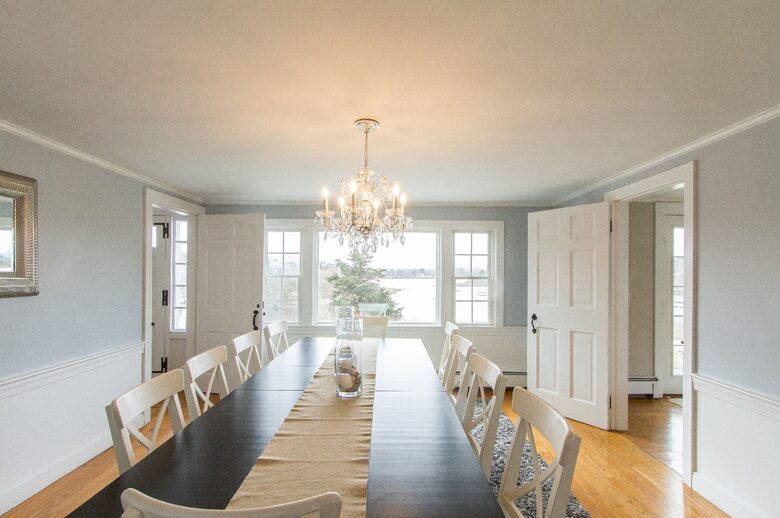 Dining Room Overlooks the Ocean and Seats up to 14