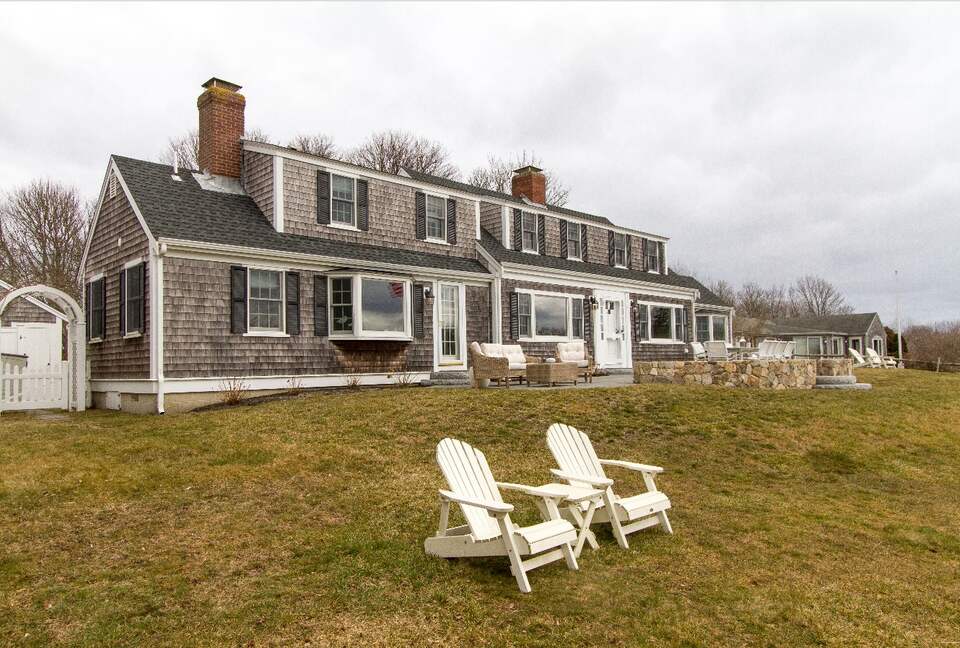 Large Private Backyard Overlooking Ocean Harbor